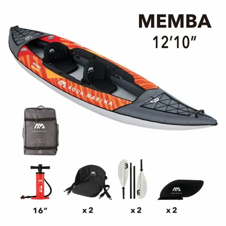 Двухместный каяк с веслом Aqua Marina 12'10 Memba-390