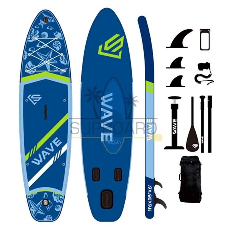 Сап борд WAVE Starfish Blue 11'6 с веслом