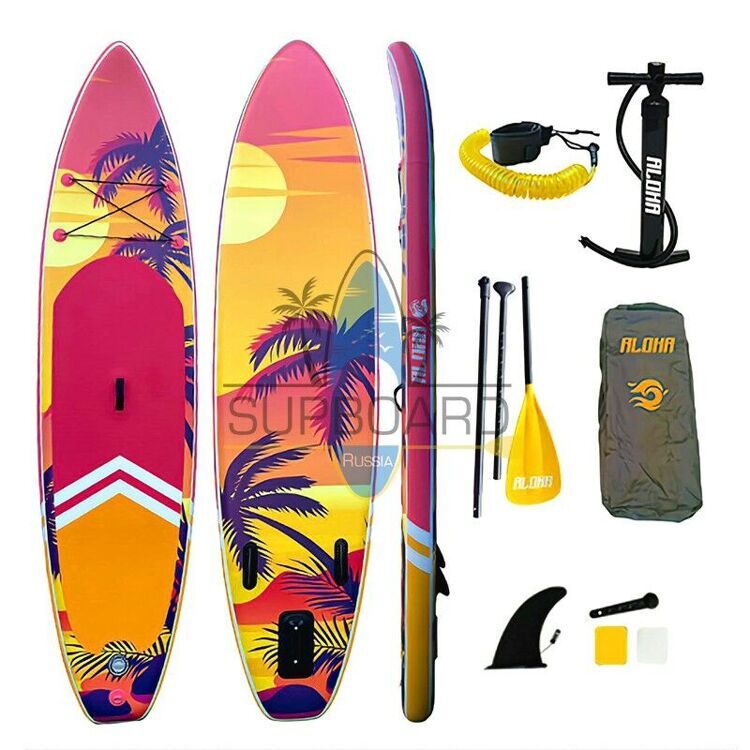 SUP для серфинга Aloha Yellow Palm Tree 11'0